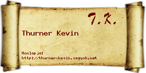 Thurner Kevin névjegykártya